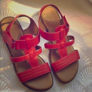 Relativity Red Sandals